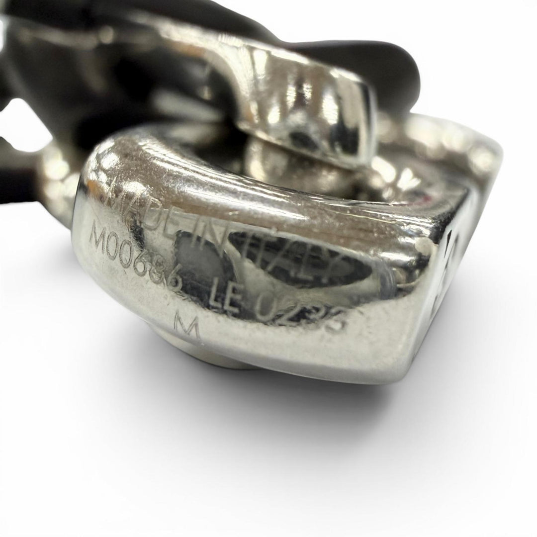 Great LOUIS VUITTON bracelet Monogram Chain Silver mens M M00686