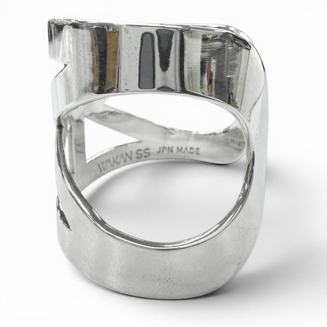 Great Bangle WAKAN SILVER SMITH See through Mobius bangle Silver 925 mens BN-057