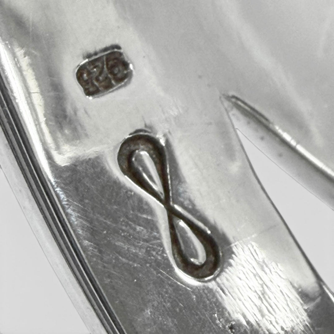 Great Bangle WAKAN SILVER SMITH See through Mobius bangle Silver 925 mens BN-057