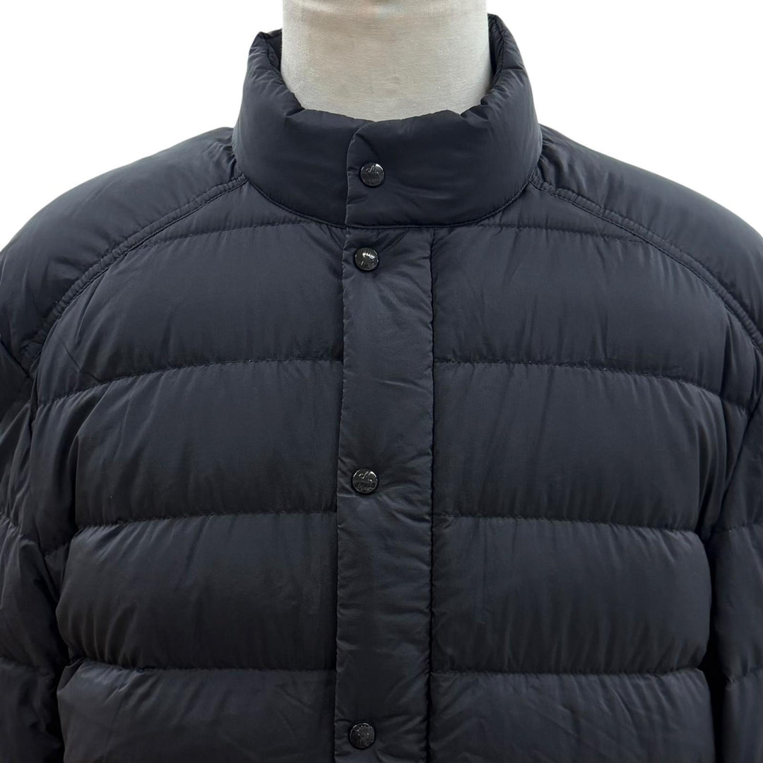 Great MONCLER Down jacket SELVES Double zip-up with logo patch black mens 3