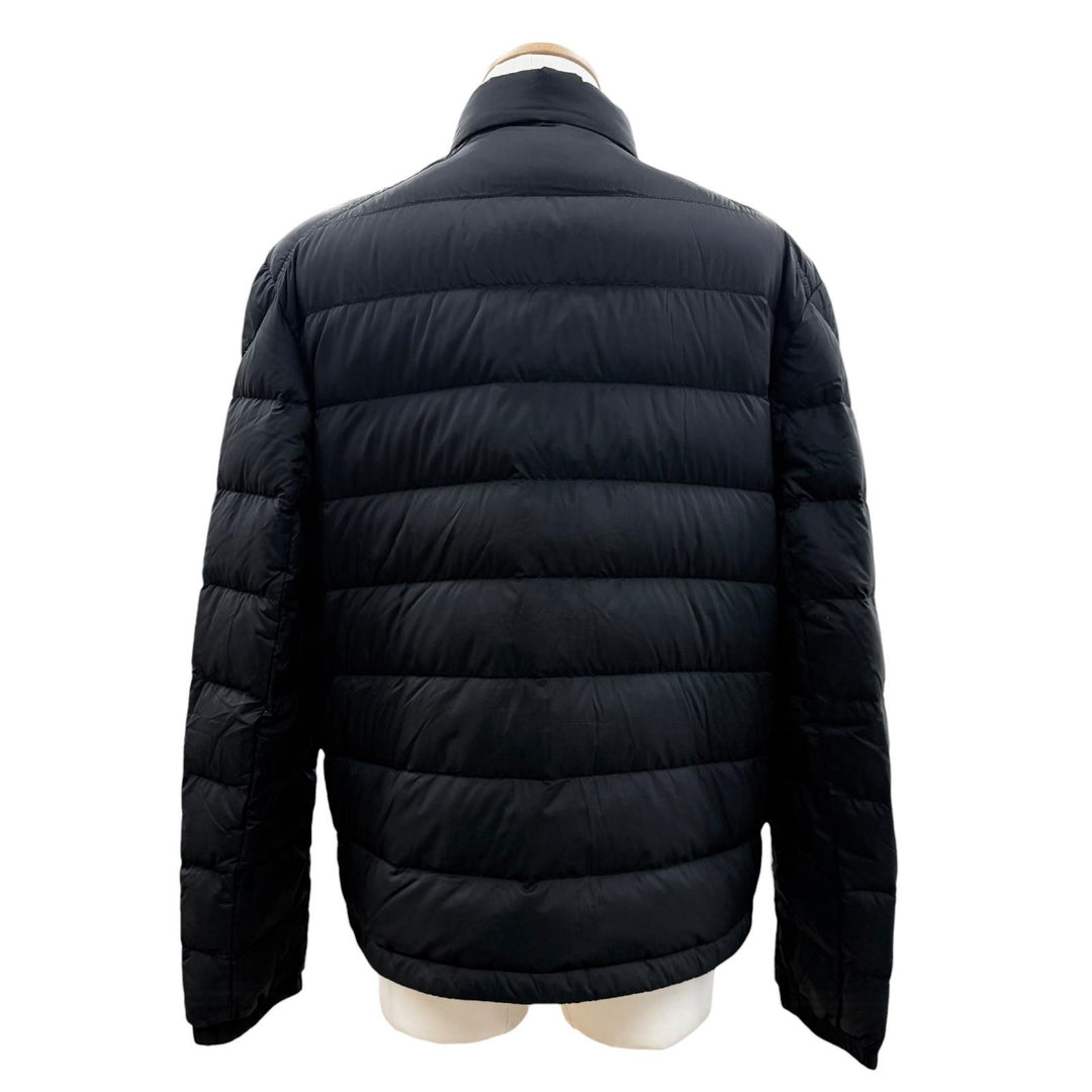 Great MONCLER Down jacket SELVES Double zip-up with logo patch black mens 3