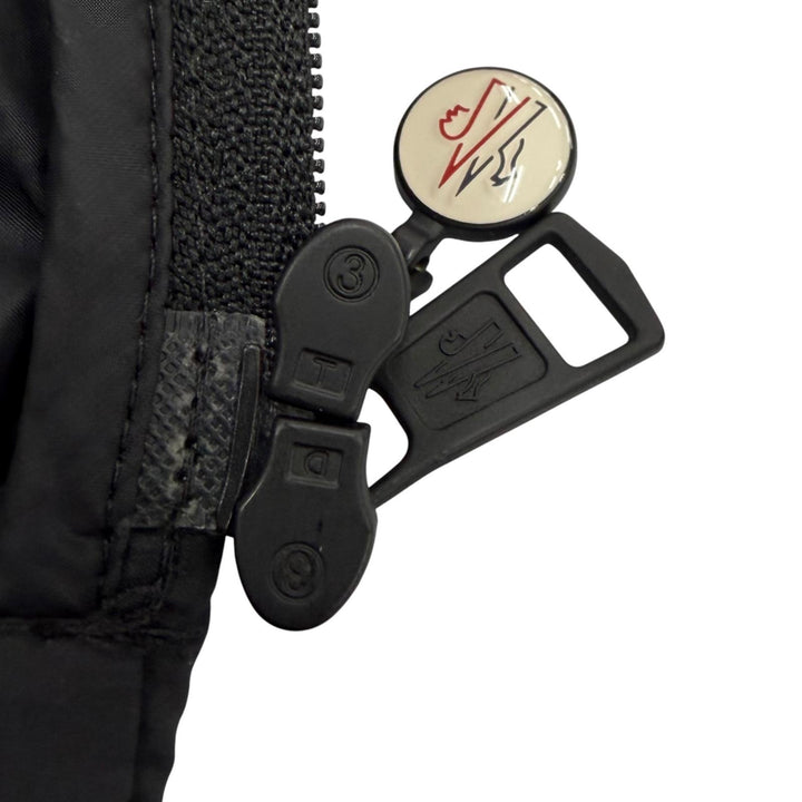 Great MONCLER Down jacket SELVES Double zip-up with logo patch black mens 3