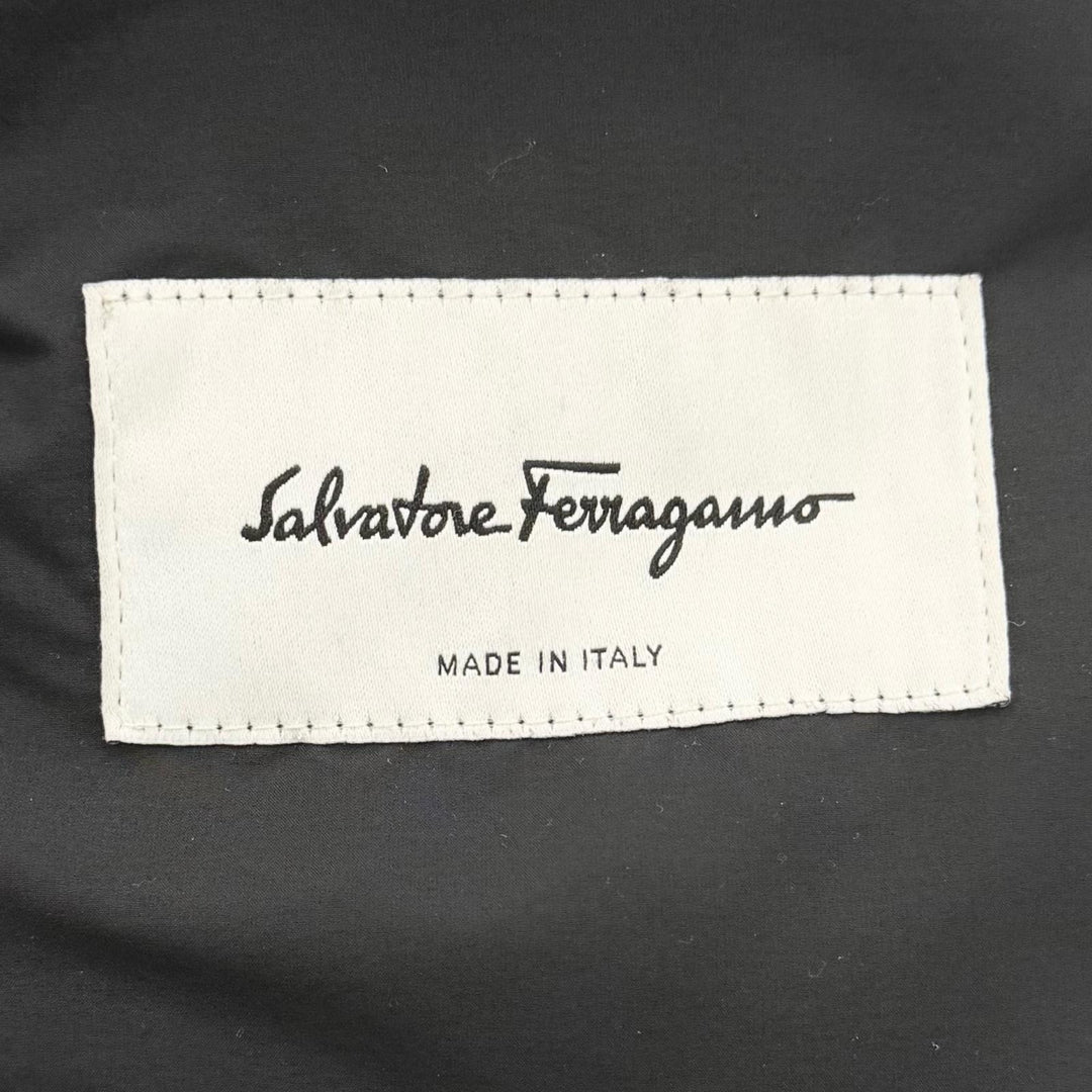 Great Salvatore Ferragamo Down jacket GanciniMetal Hooded Gray