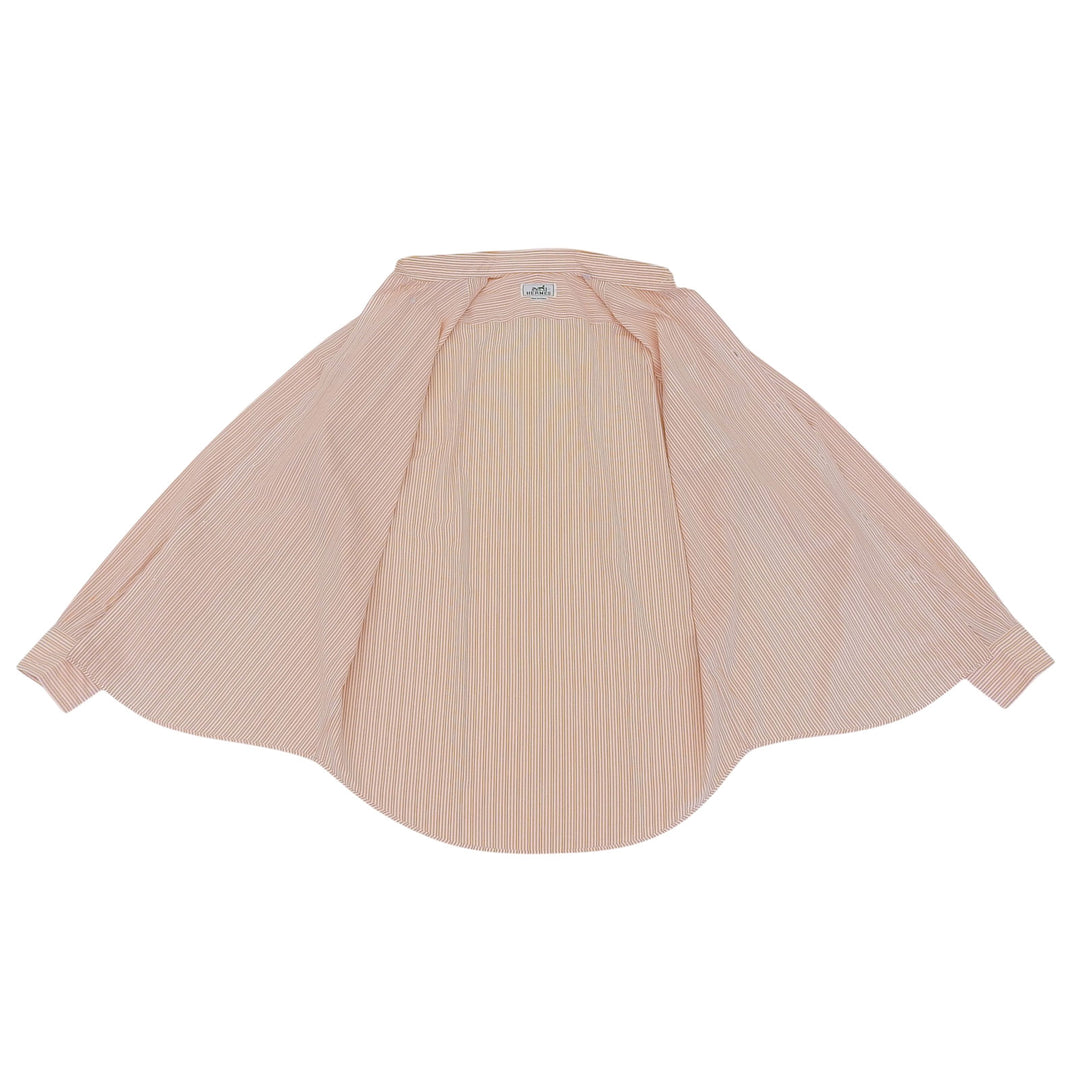 Great HERMES Long sleeve shirt With serie buttons Orange cotton mens 41