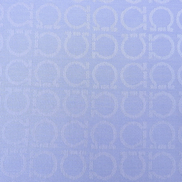 Excellent Salvatore Ferragamo Stall GanciniPattern Light blue silk Women