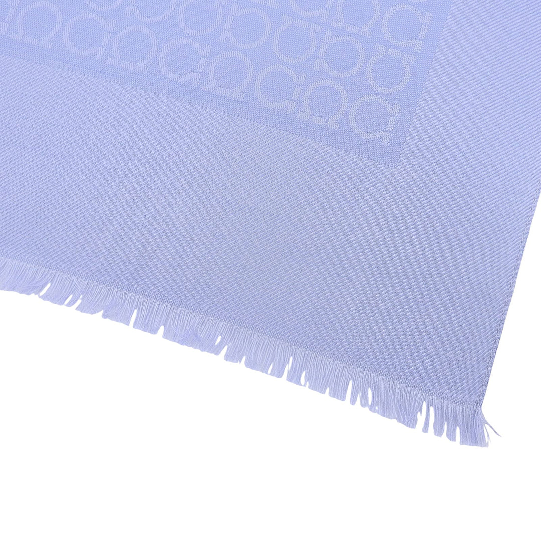 Excellent Salvatore Ferragamo Stall GanciniPattern Light blue silk Women