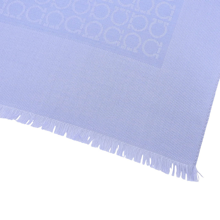 Excellent Salvatore Ferragamo Stall GanciniPattern Light blue silk Women