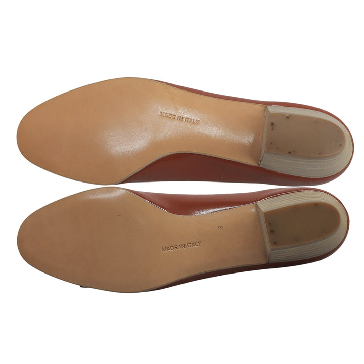 Pristine Salvatore Ferragamo pumps VARA terracotta leather Women 6.5