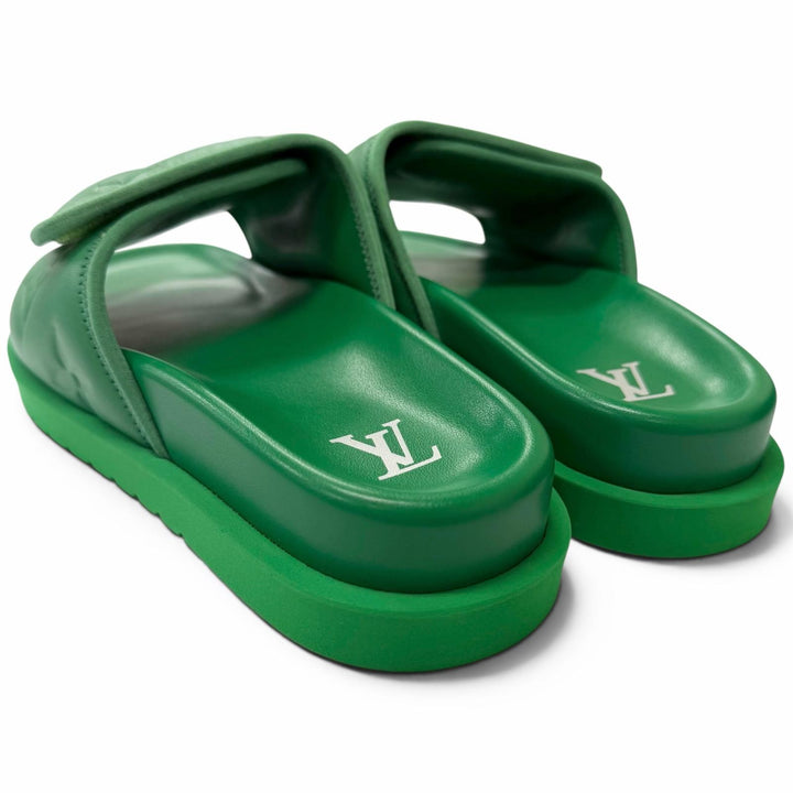 Pristine LOUIS VUITTON Sandals miami line Monogram embossed