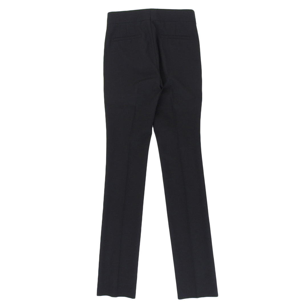 Pristine GIVENCHY Pants Slacks with chain detail black wool mens 44 BM50V813MP
