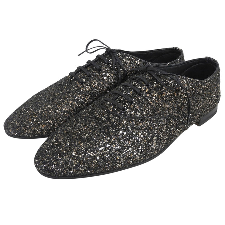 Excellent SAINT LAURENT PARIS Leather shoes series Glitter mens 42 528385