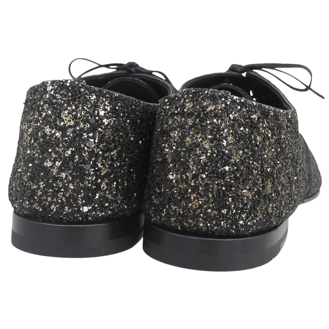 Excellent SAINT LAURENT PARIS Leather shoes series Glitter mens 42 528385