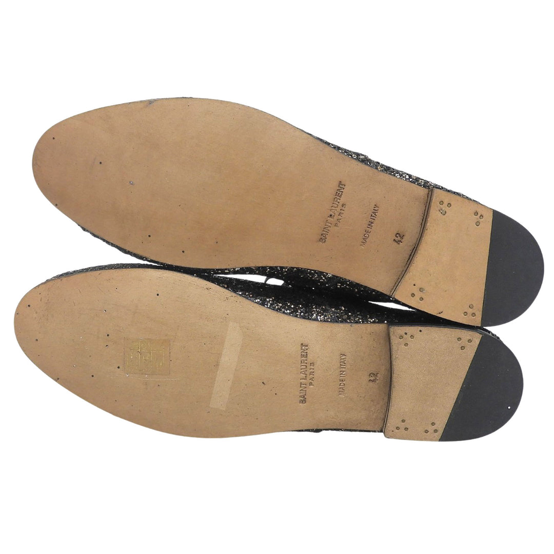 Excellent SAINT LAURENT PARIS Leather shoes series Glitter mens 42 528385