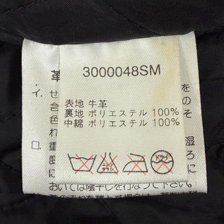 Great HARLEY DAVIDSON Leather jacket Logo button black Cowhide mens L 3000048SM