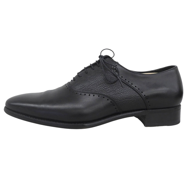 Great 三陽山長 Leather shoes saddle shoes black Calf leather mens 7.5