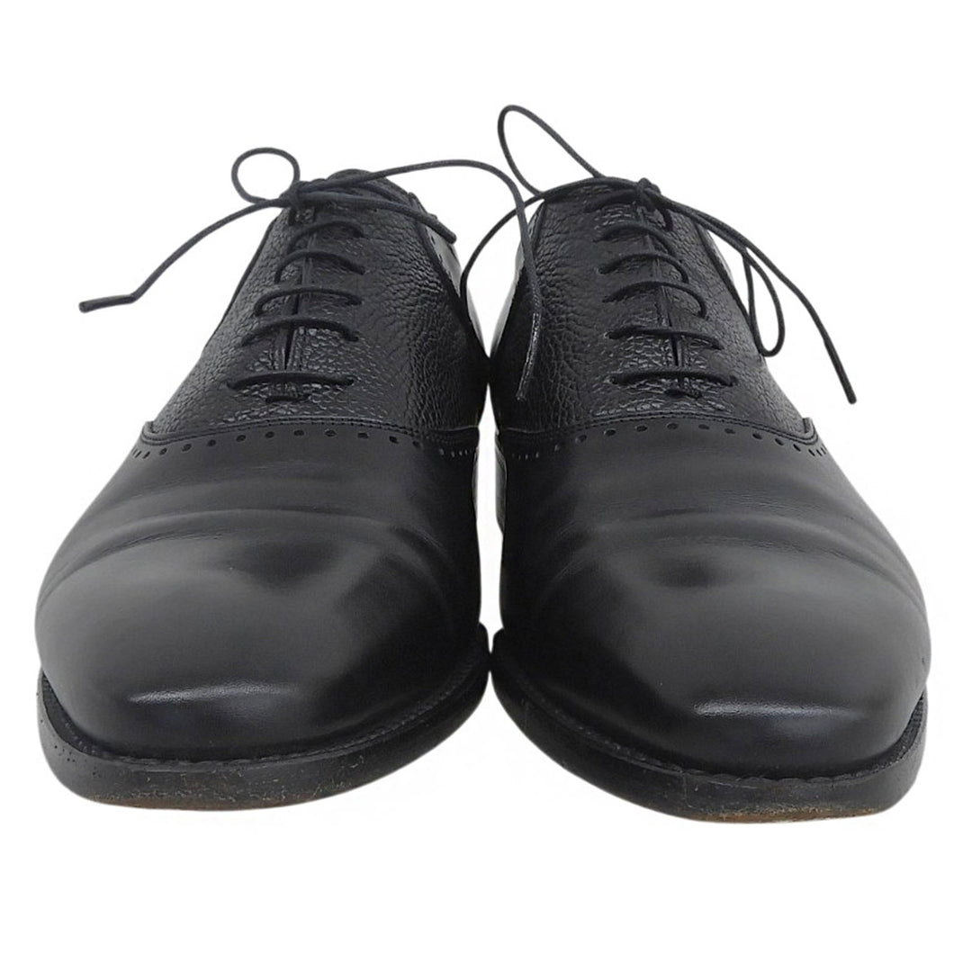 Great 三陽山長 Leather shoes saddle shoes black Calf leather mens 7.5