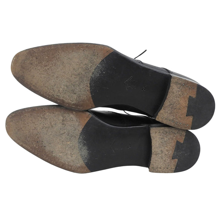 Great 三陽山長 Leather shoes saddle shoes black Calf leather mens 7.5