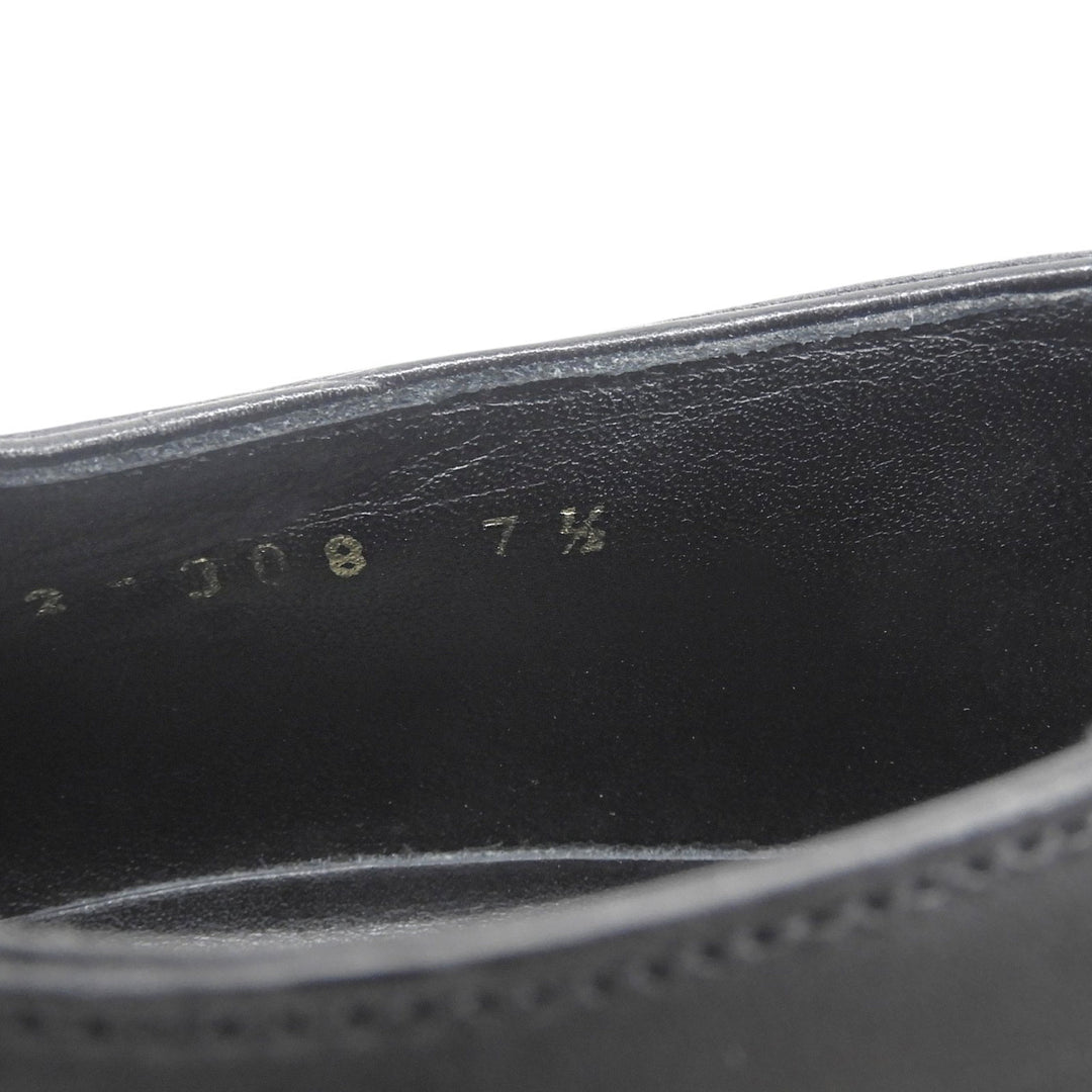 Great 三陽山長 Leather shoes saddle shoes black Calf leather mens 7.5
