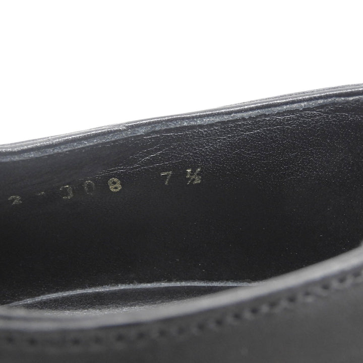 Great 三陽山長 Leather shoes saddle shoes black Calf leather mens 7.5