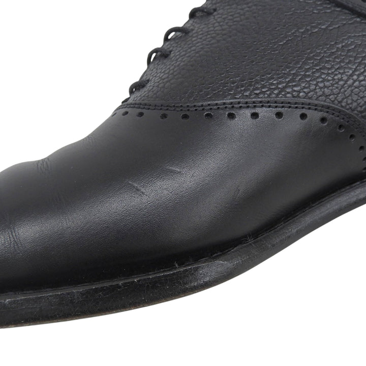 Great 三陽山長 Leather shoes saddle shoes black Calf leather mens 7.5