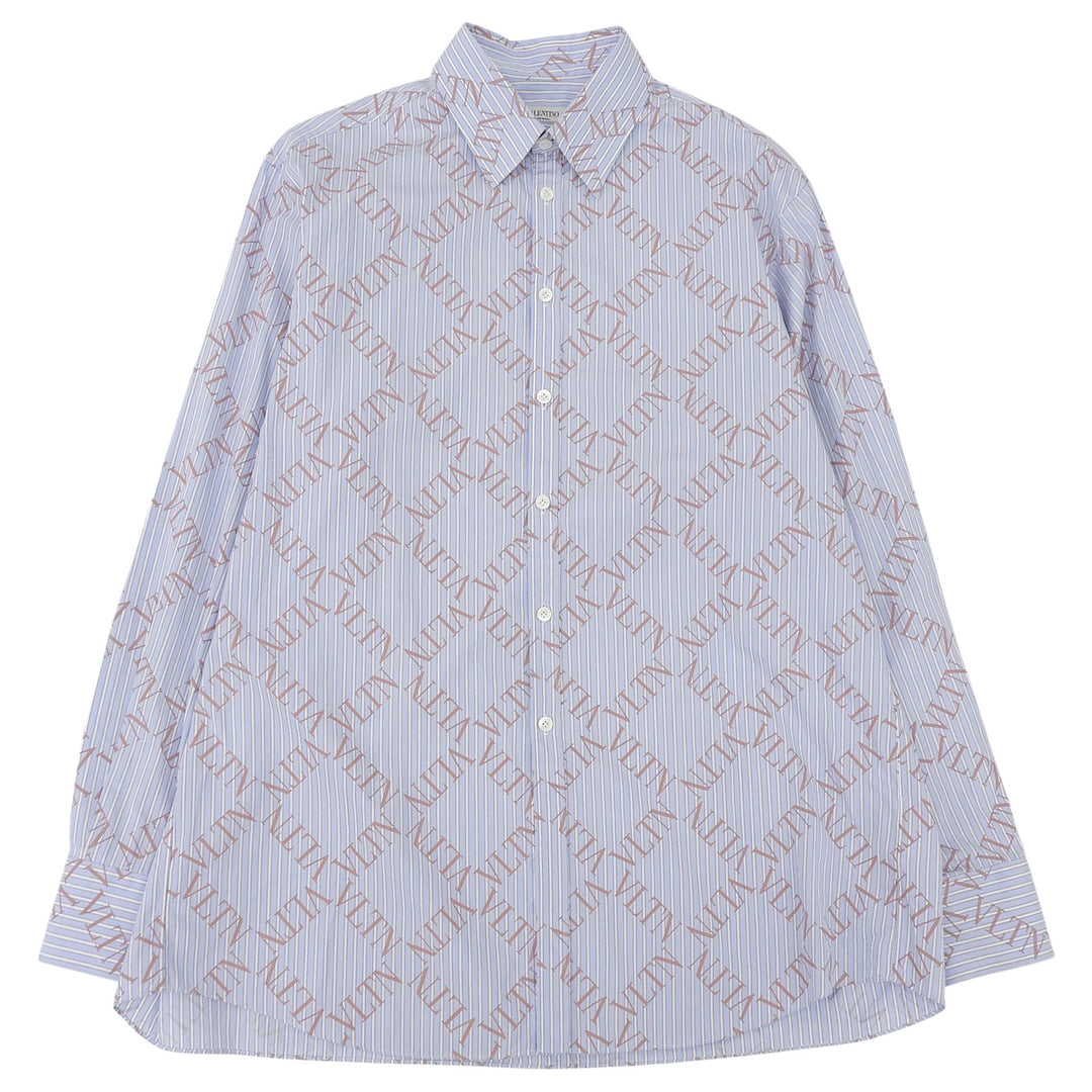 Great Valentino Long sleeve shirt LVTN logo all-over print Light 38 RV0ABA95QRU