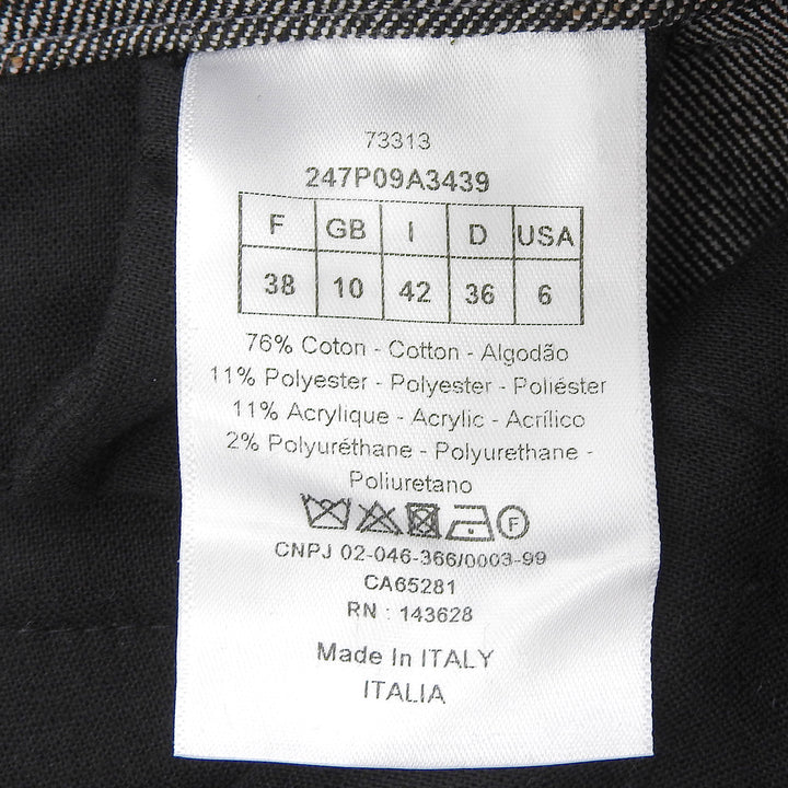 Excellent Christian Dior Shorts With logo button cotton Women 42 247P09A3439
