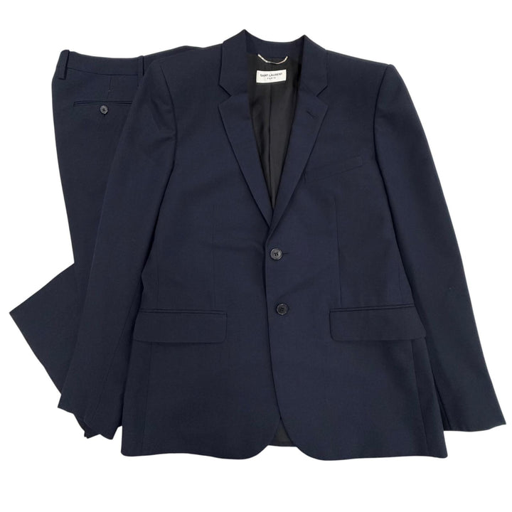 Great SAINT LAURENT PARIS two-piece set Navy wool mens 46 389869