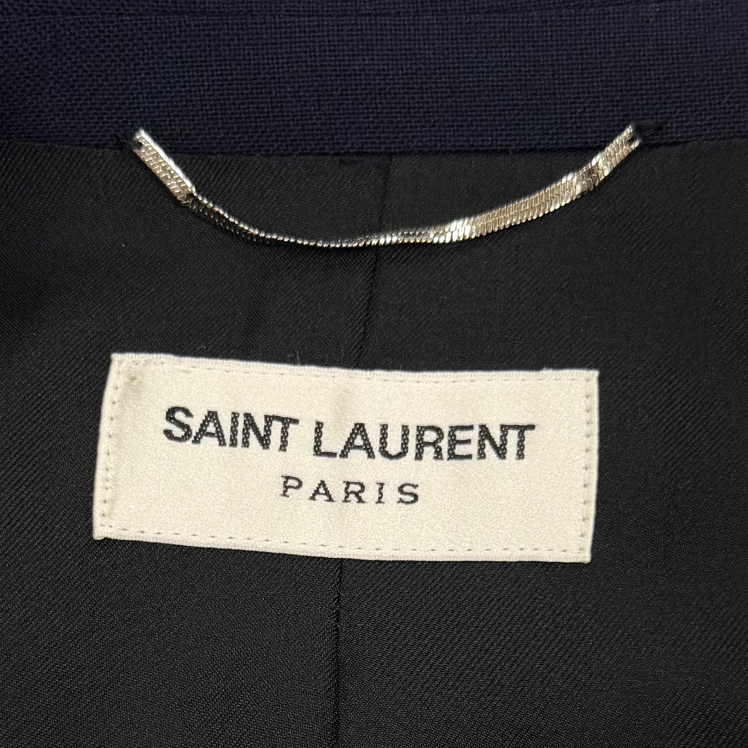 Great SAINT LAURENT PARIS two-piece set Navy wool mens 46 389869