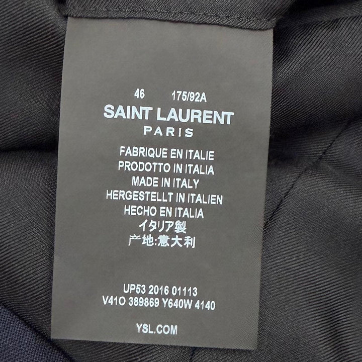 Great SAINT LAURENT PARIS two-piece set Navy wool mens 46 389869