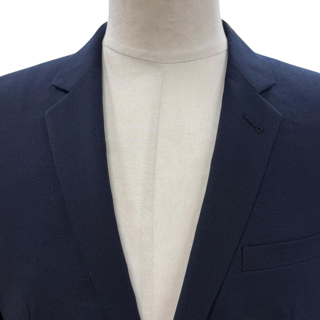Great SAINT LAURENT PARIS two-piece set Navy wool mens 46 389869