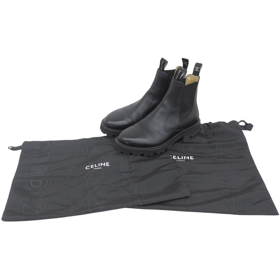 Great CELINE boots Margaret Chelsea black leather Women 39 343413554C