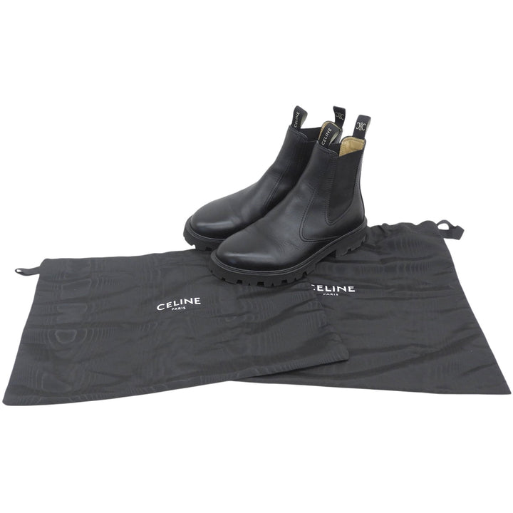 Great CELINE boots Margaret Chelsea black leather Women 39 343413554C
