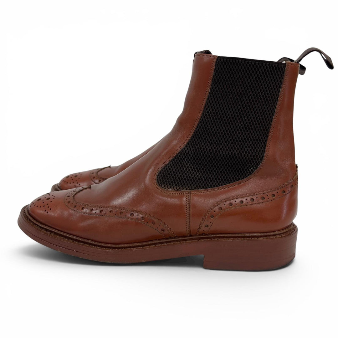 Great Tricker's boots HENRY UNION WORKS Wingtip Brown Calf mens 7.5 M2754