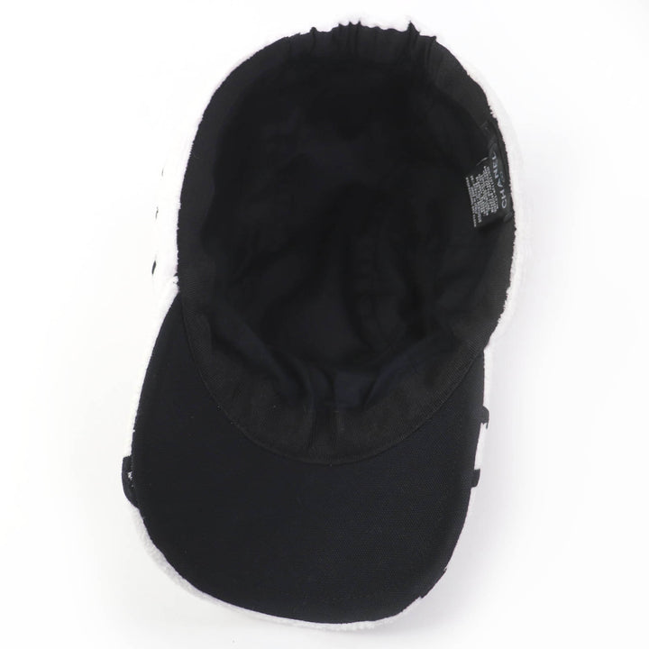Excellent CHANEL cap COCO Mark Logo Design white cotton Women L 23M