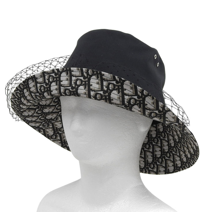 Excellent Christian Dior hat TEDDY-D black polyester Women 57 95TDD924G130
