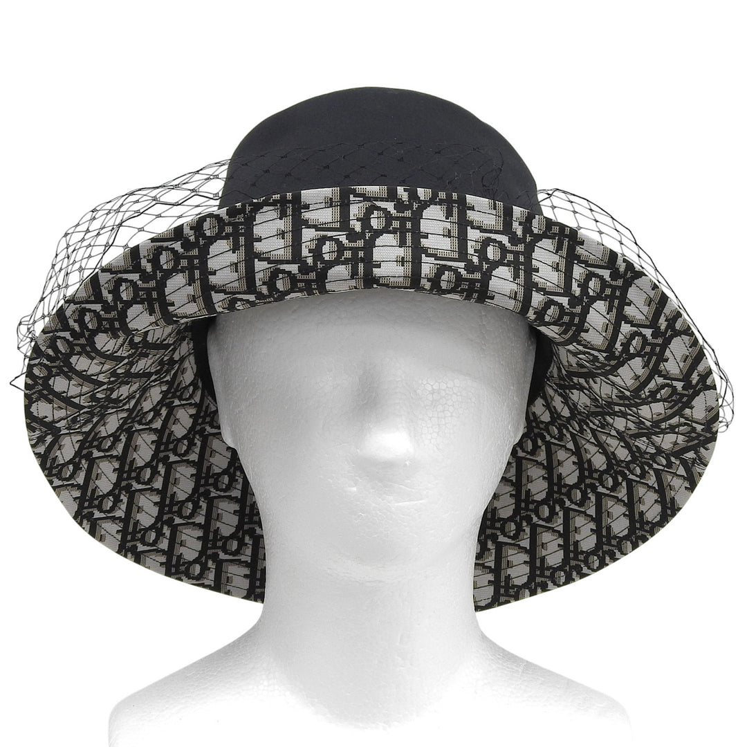 Excellent Christian Dior hat TEDDY-D black polyester Women 57 95TDD924G130