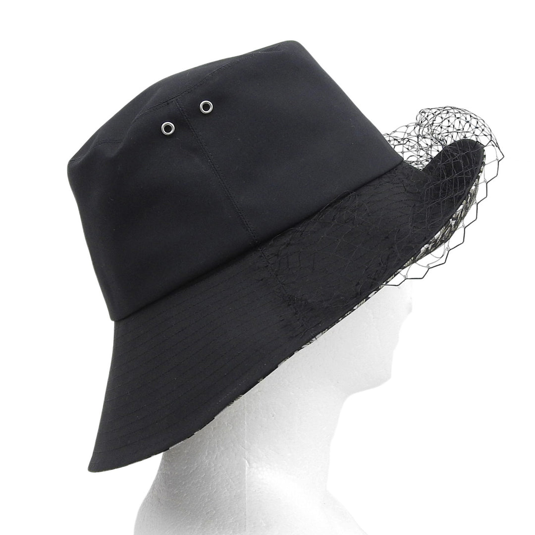 Excellent Christian Dior hat TEDDY-D black polyester Women 57 95TDD924G130
