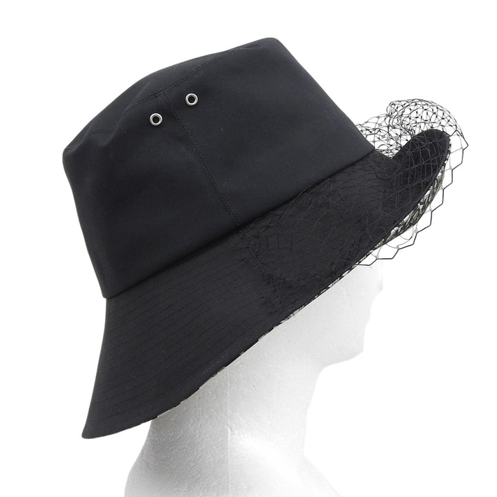 Excellent Christian Dior hat TEDDY-D black polyester Women 57 95TDD924G130