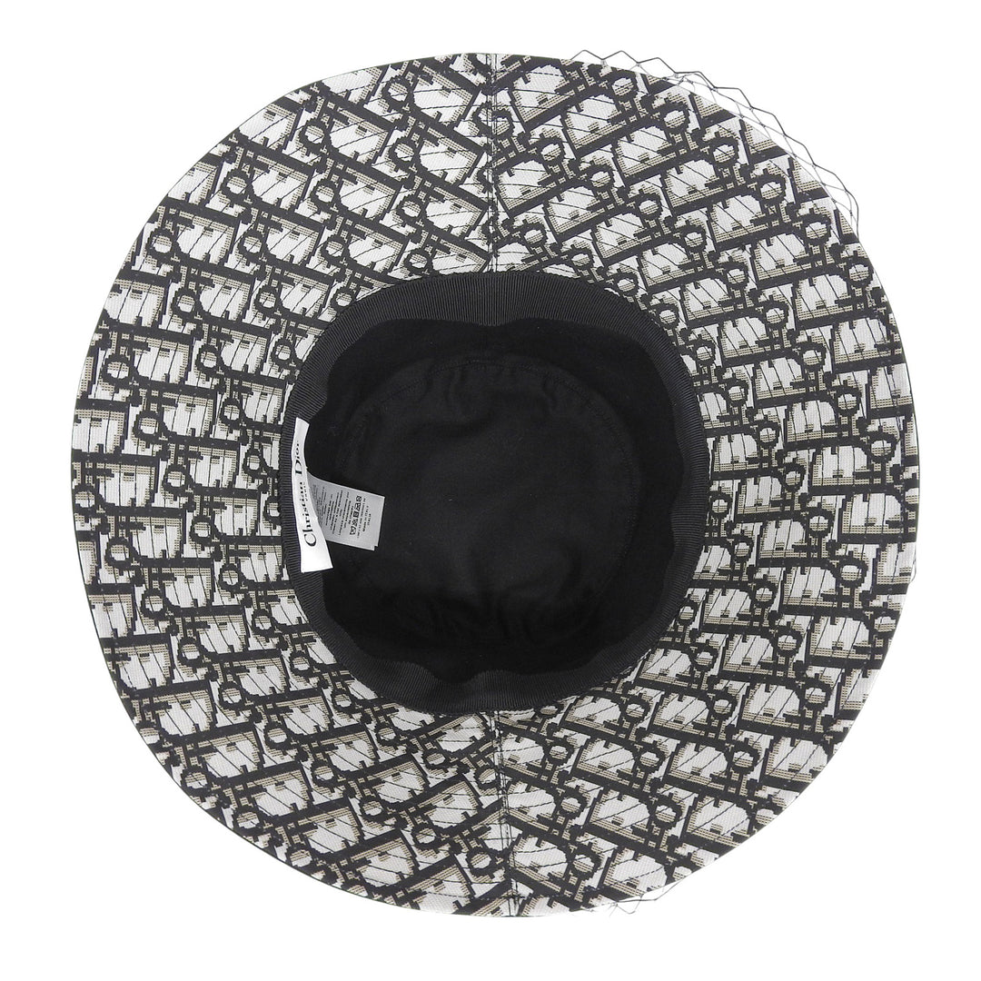 Excellent Christian Dior hat TEDDY-D black polyester Women 57 95TDD924G130