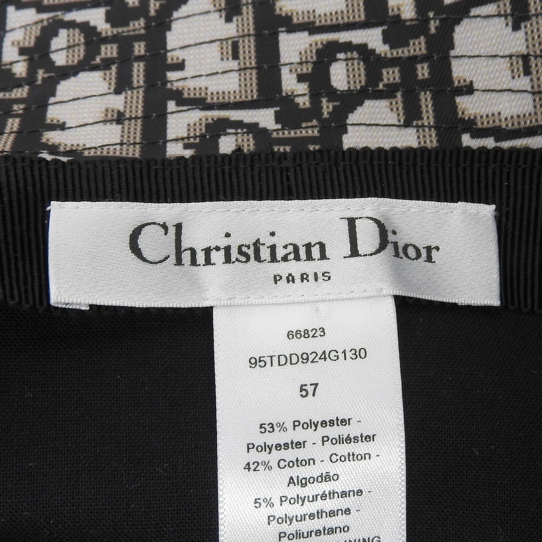 Excellent Christian Dior hat TEDDY-D black polyester Women 57 95TDD924G130