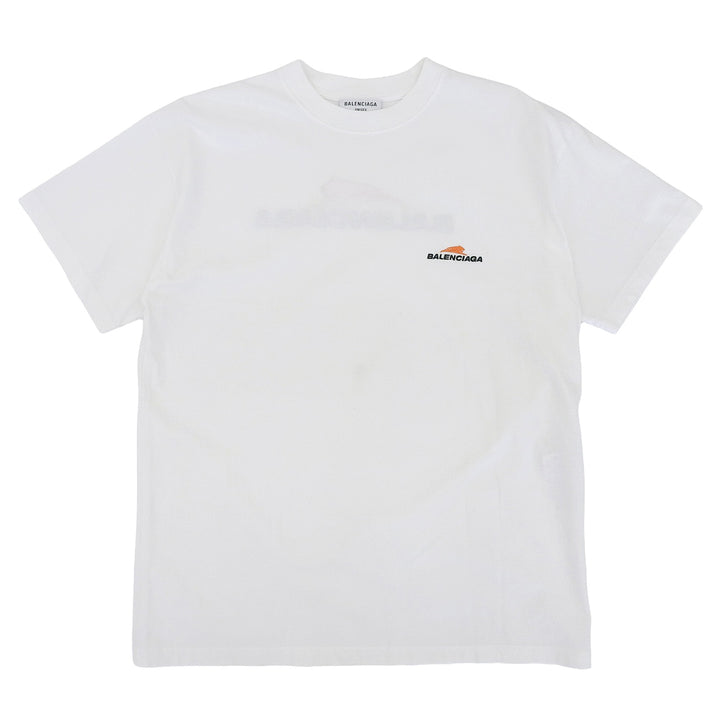 Excellent BALENCIAGA Short sleeve T-shirt white cotton mens M 612965