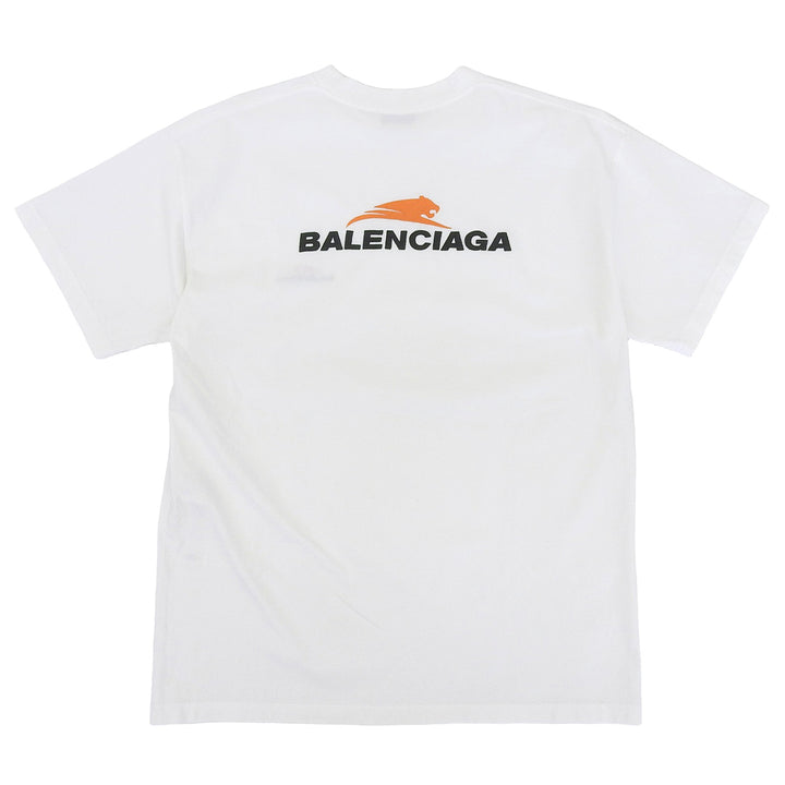 Excellent BALENCIAGA Short sleeve T-shirt white cotton mens M 612965