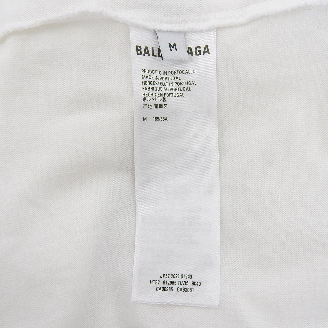 Excellent BALENCIAGA Short sleeve T-shirt white cotton mens M 612965