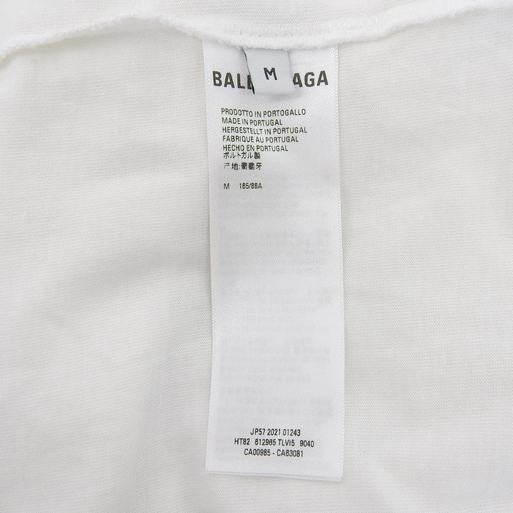 Excellent BALENCIAGA Short sleeve T-shirt white cotton mens M 612965