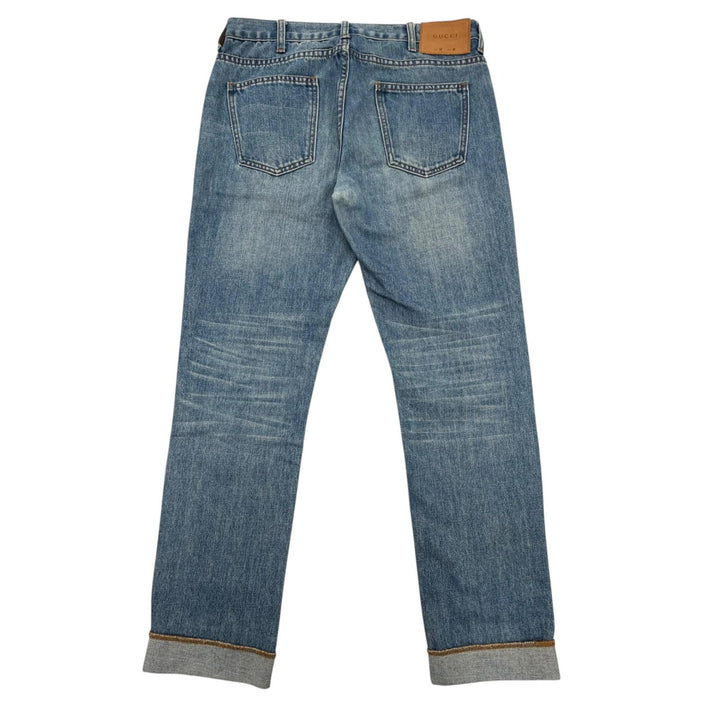 Great GUCCI Denim pants blue cotton mens 30 422724