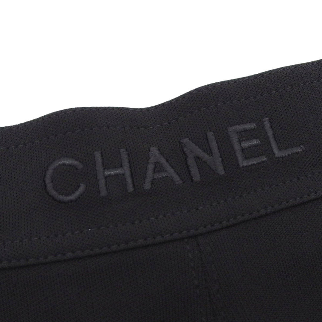 Excellent CHANEL BOUTIQUE skirt black Rayon Women 36 97P P07157