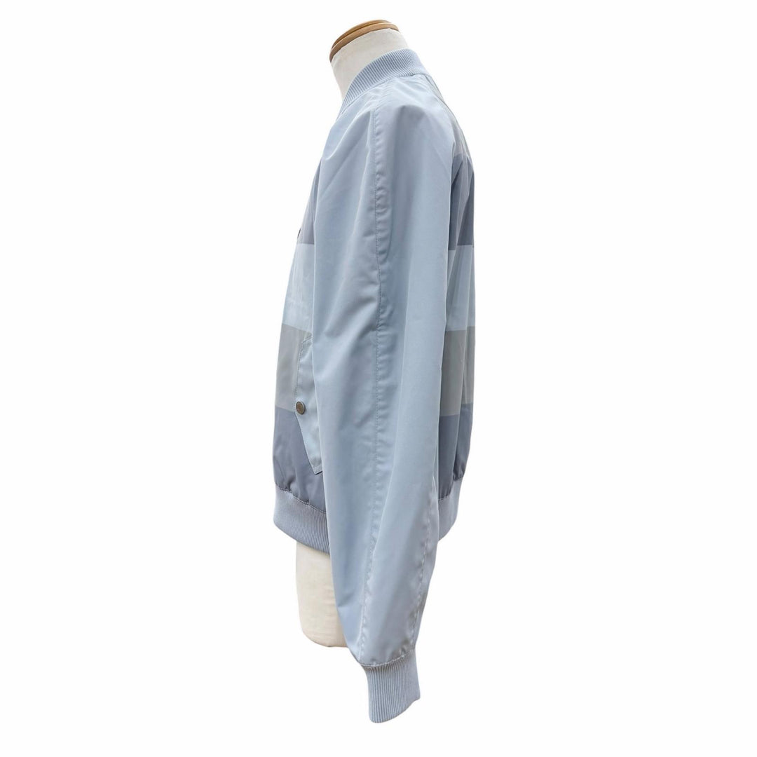 Pristine HERMES Blouson BLOUSON BORDS-COTES CAMBRIDGE Light blue 50 H552740HI