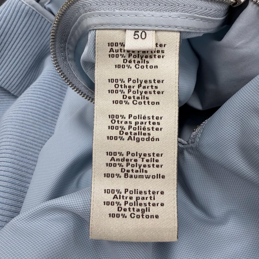 Pristine HERMES Blouson BLOUSON BORDS-COTES CAMBRIDGE Light blue 50 H552740HI