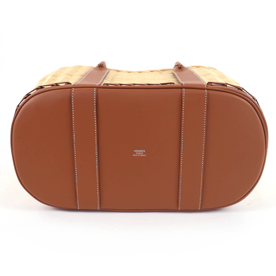 Pristine HERMES Handbag Garden picnic, garden party PM Swift Women