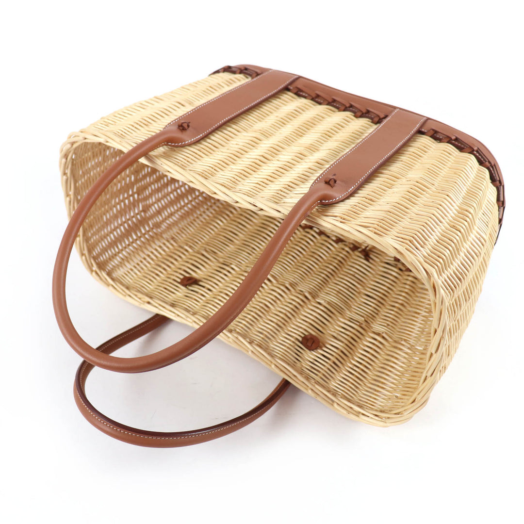 Pristine HERMES Handbag Garden picnic, garden party PM Swift Women